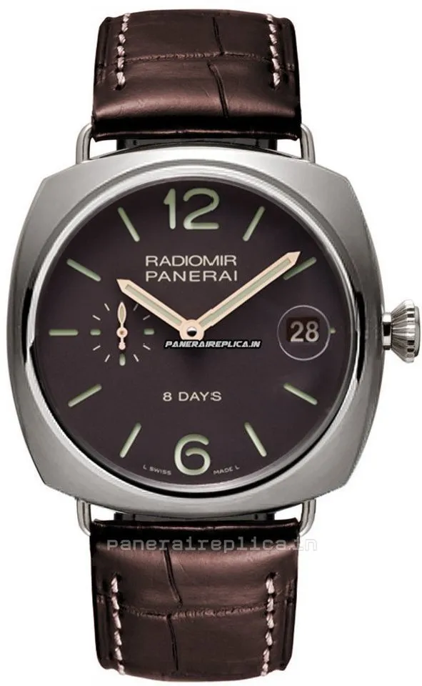 Alternative view of High-end Replica Panerai Radiomir 8 Days Gmt 45mm Titanium Case Mens/unisex Manual Winding Watch