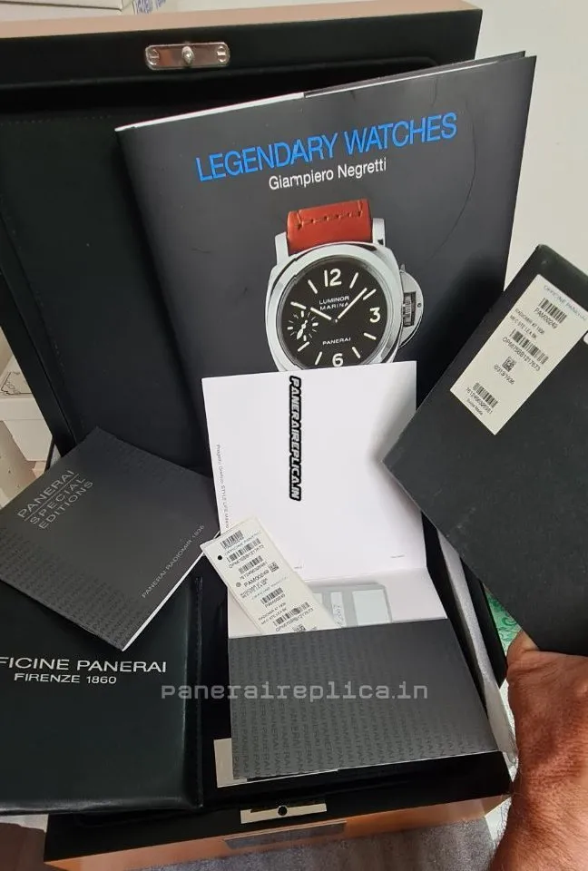Alternative view of Superior Knockoff Panerai Special Editions 47mm Steel Case Manual Winding Watch