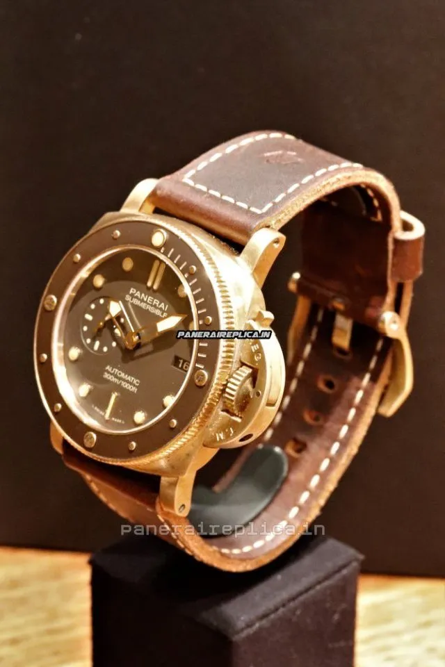 Alternative view of Awesome Replicas Panerai Luminor Submersible 47mm Bronze Case Mens/unisex Automatic Watch