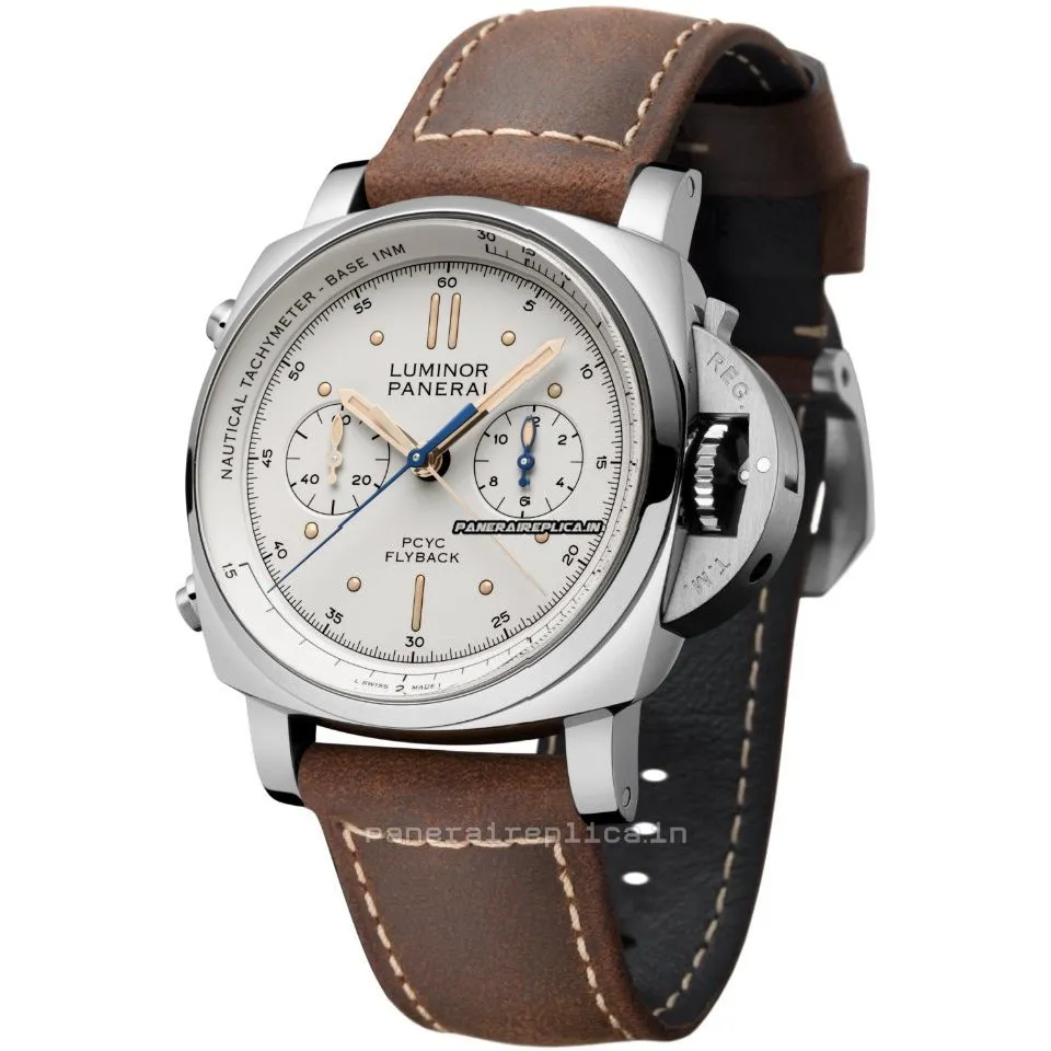 Alternative view of Mind-boggling Knockoff Panerai Luminor 1950 44mm Steel Case Mens/unisex Automatic Watch