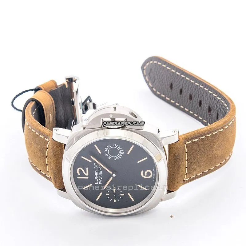 Alternative view of Incredible Knockoff Panerai Luminor Marina 44mm Steel Case Mens/unisex Manual Winding Watch