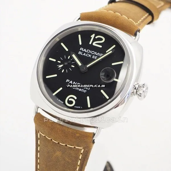 Alternative view of Reliable Replica Panerai Radiomir Black Seal 45mm Steel Case Automatic Watch