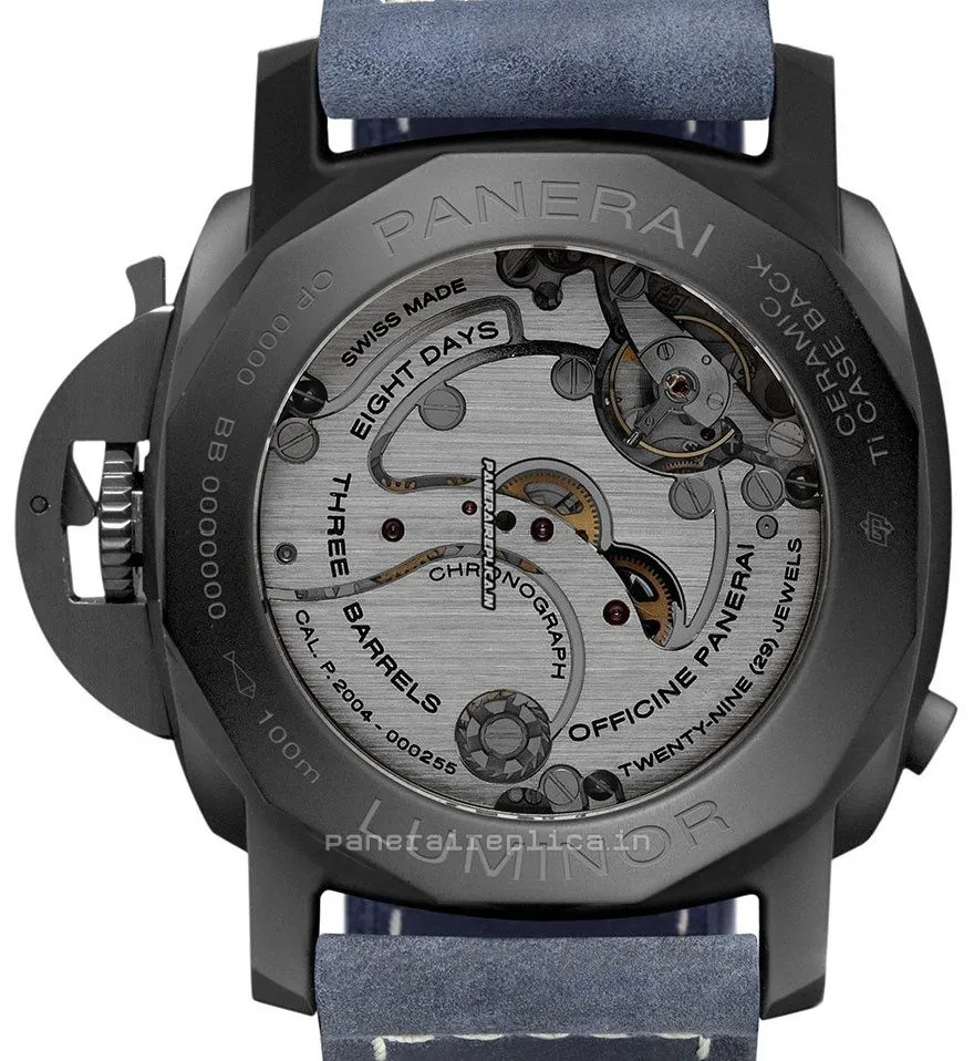 Alternative view of Design Knockoff Panerai Luminor 1950 44mm Ceramic Case Mens/unisex Manual Winding Watch