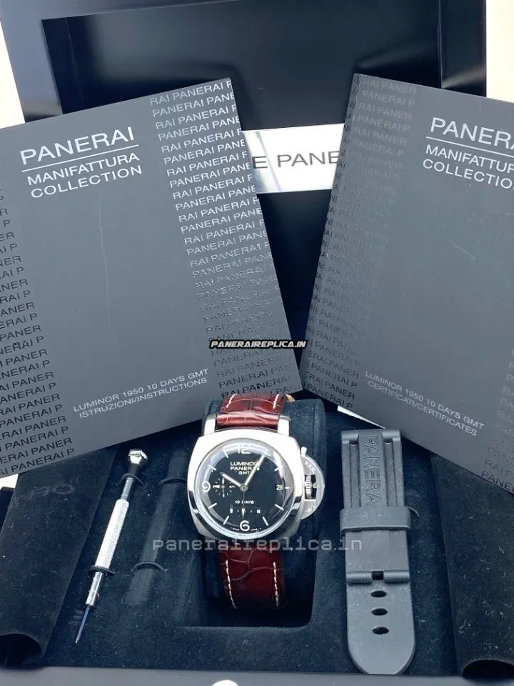 Alternative view of Cheap Replica Panerai Luminor 1950 44mm Steel Case Mens/unisex Automatic Watch