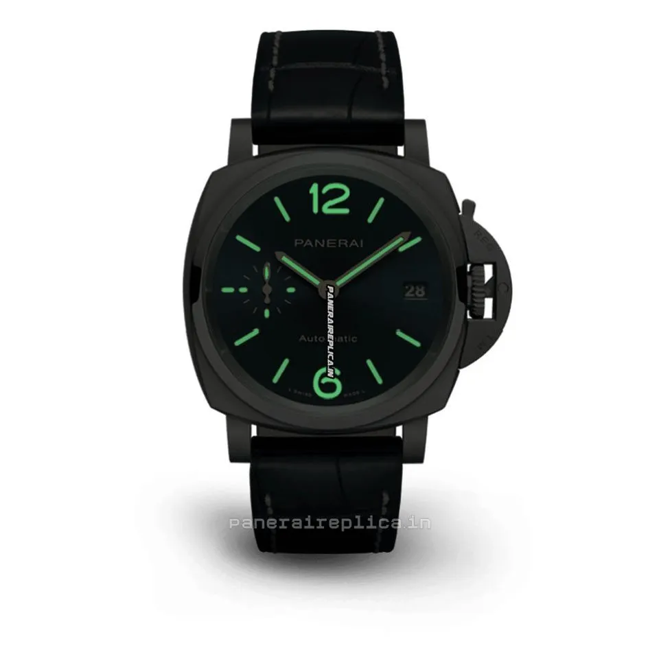 Alternative view of Well Made Replica Panerai Luminor Due 42mm Titanium Case Mens/unisex Automatic Watch