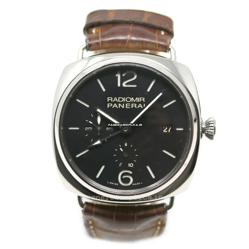 Alternative view of 1:1 Copy Panerai Radiomir 10 Days Gmt 47mm Steel Case Mens/unisex Automatic Watch