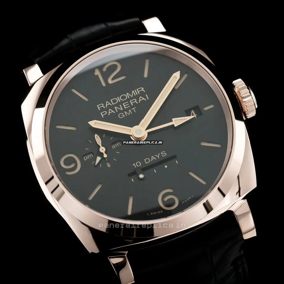 Alternative view of Great Copies Panerai Special Editions 45mm Rose Gold Case Mens/unisex Automatic Watch