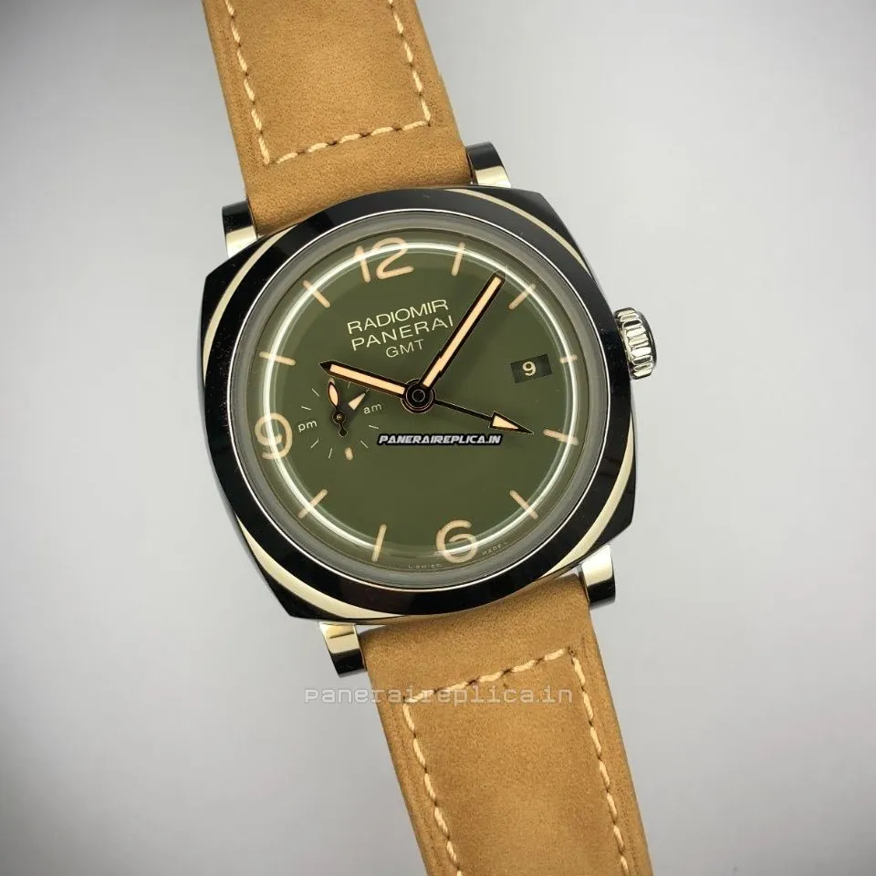 Beautiful Fakes Panerai Radiomir Gmt 45mm Steel Case Mens/unisex Automatic Watch