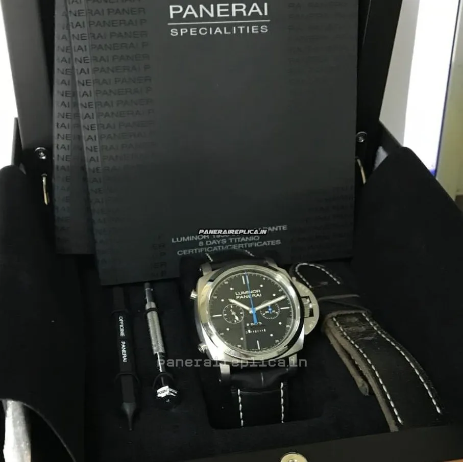 Alternative view of Fabulous Replica Panerai Luminor 1950 47mm Titanium Case Mens/unisex Manual Winding Watch