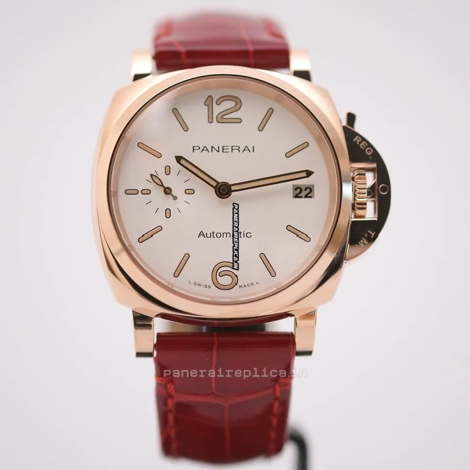 Alternative view of Fantastic Imitation Panerai Panerai Watches 38mm Red Gold Case Mens/unisex Automatic Watch