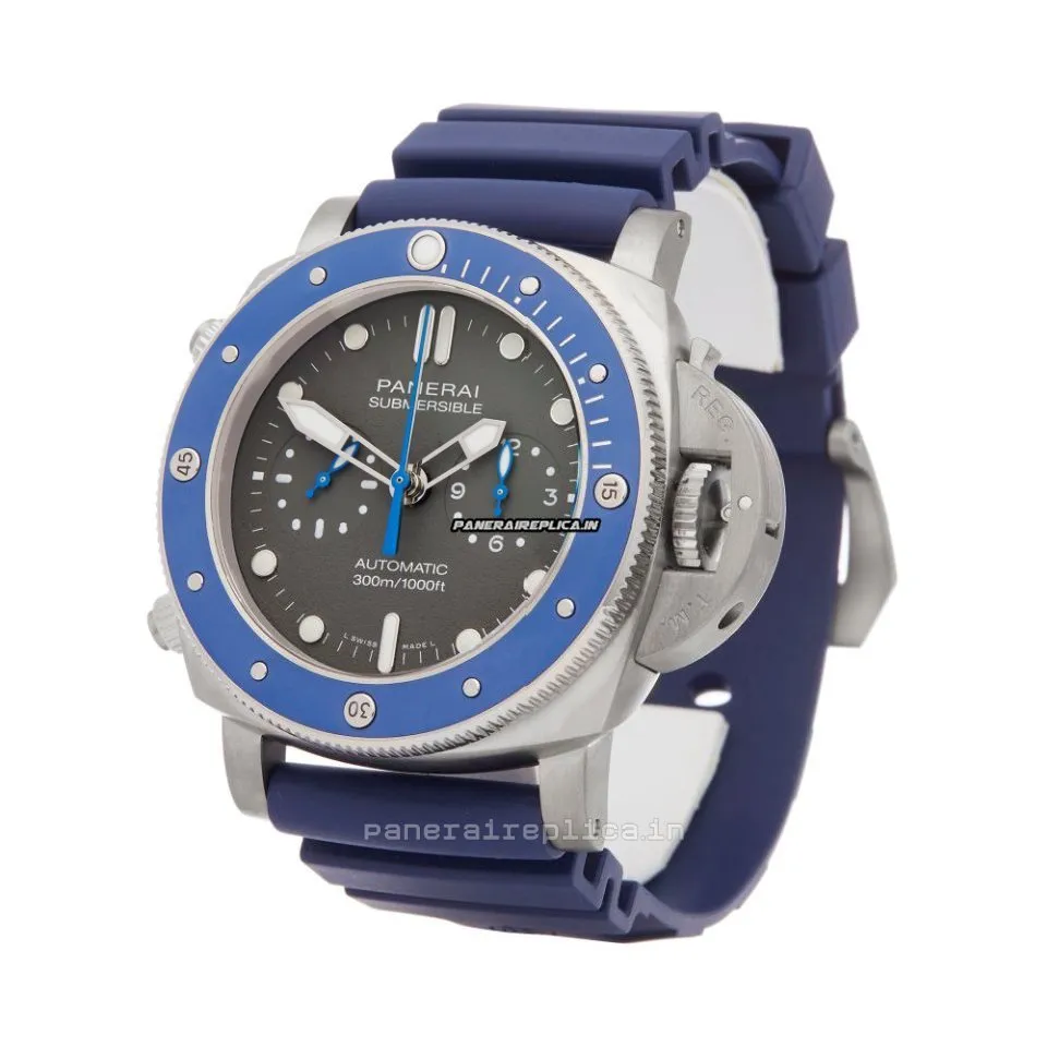 Alternative view of Durable Fake Panerai Luminor Submersible 47mm Steel Case Mens/unisex Automatic Watch