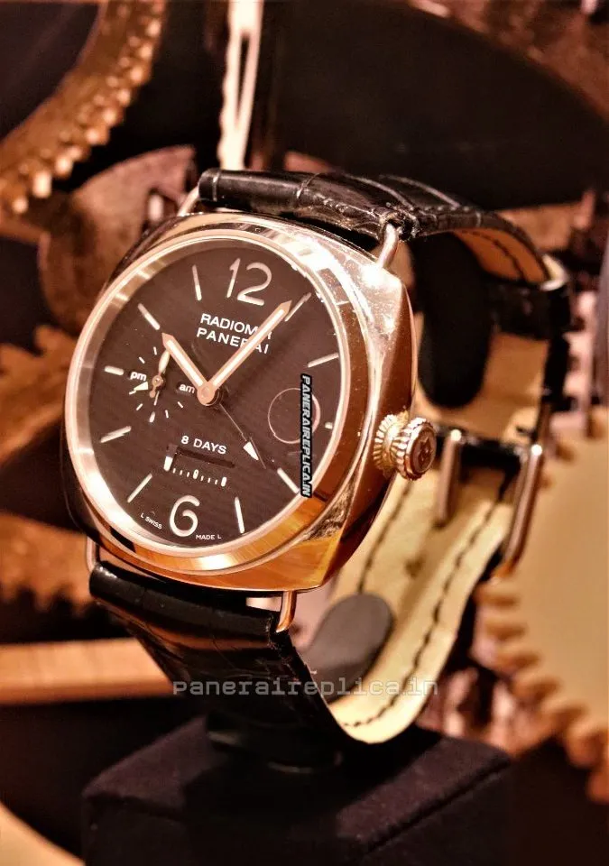 Alternative view of Wholesale Fake Panerai Special Editions 45mm White Gold Case Mens/unisex Manual Winding Watch