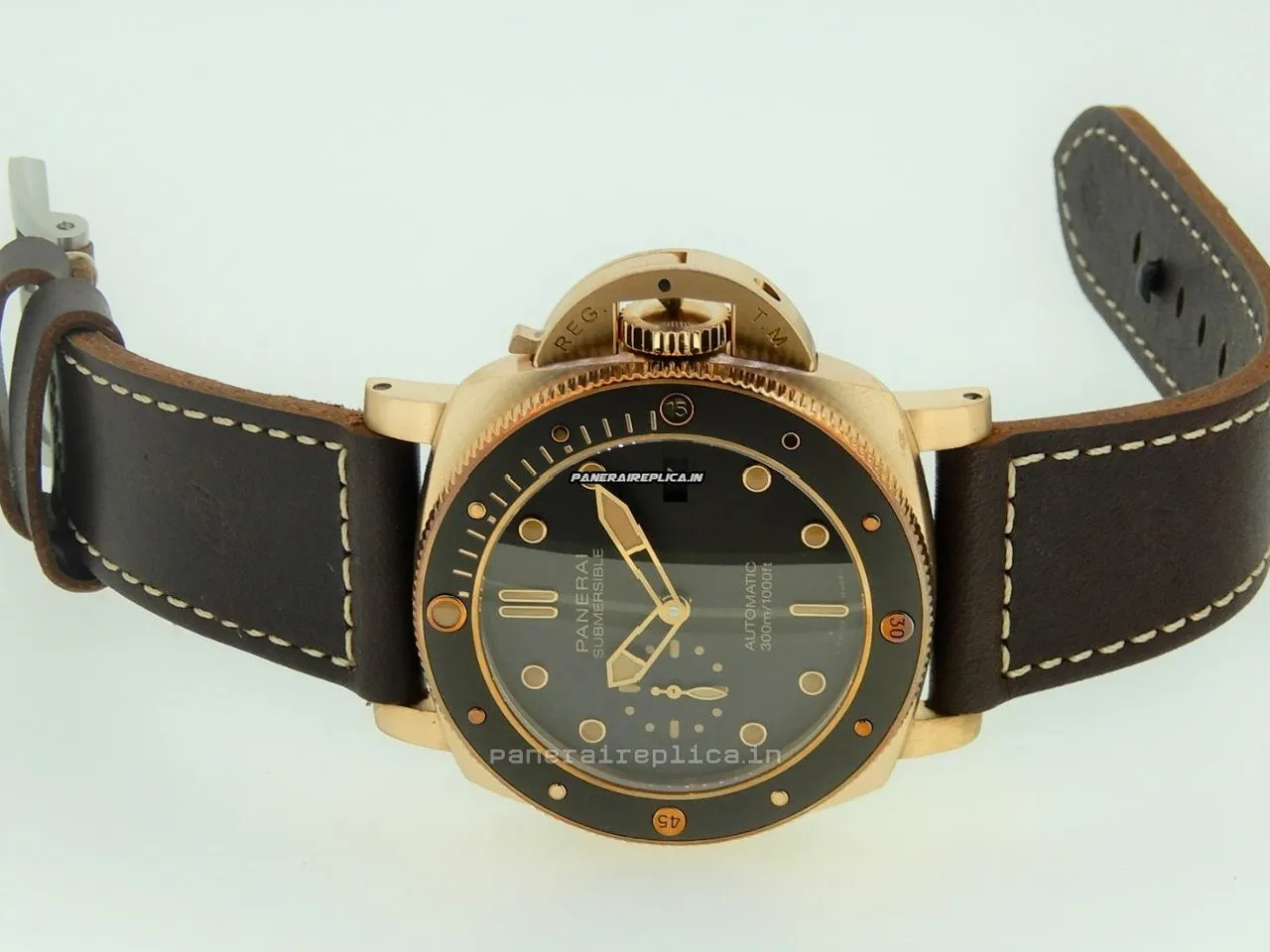 Wholesale Fake Panerai Luminor Submersible 47mm Bronze Case Mens/unisex Automatic Watch