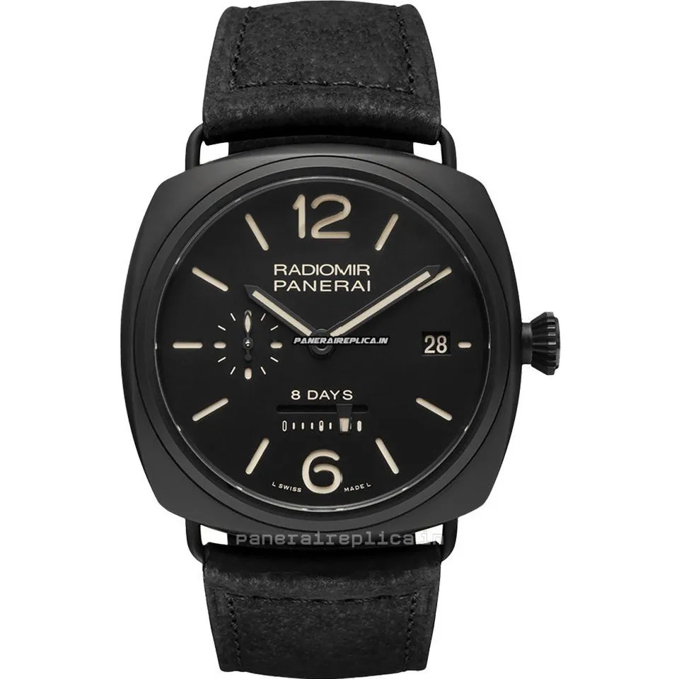 Special Replica Panerai Radiomir 8 Days Gmt 45mm Ceramic Case Mens/unisex Manual Winding Watch
