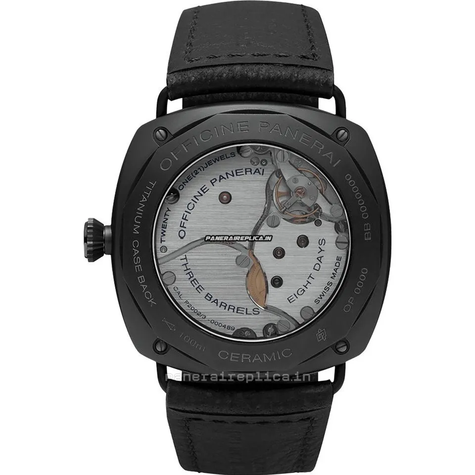 Alternative view of Special Replica Panerai Radiomir 8 Days Gmt 45mm Ceramic Case Mens/unisex Manual Winding Watch