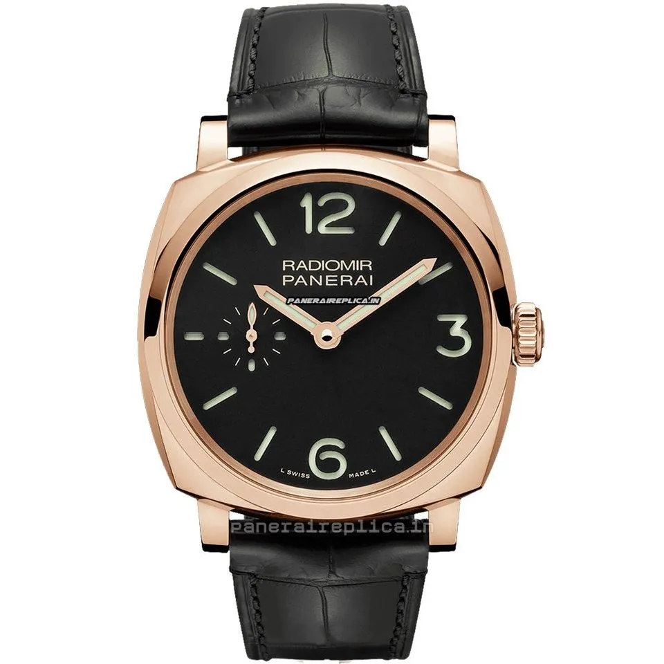 Defect Replica Panerai Radiomir 1940 42mm Rose Gold Case Mens/unisex Manual Winding Watch