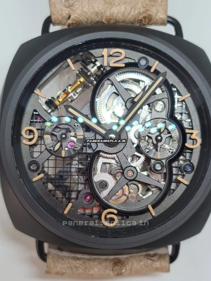 Fantastic Clone Panerai Special Editions 48mm Ceramic Case Manual Winding Watch