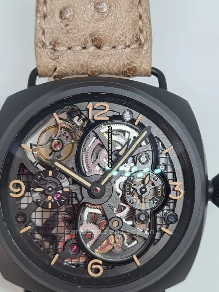 Alternative view of Fantastic Clone Panerai Special Editions 48mm Ceramic Case Manual Winding Watch