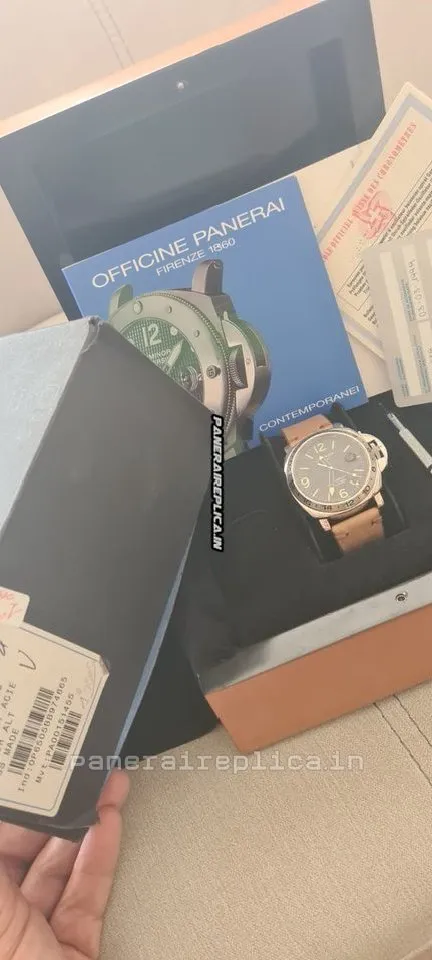 Alternative view of Great Copies Panerai Special Editions 44mm Steel Case Automatic Watch
