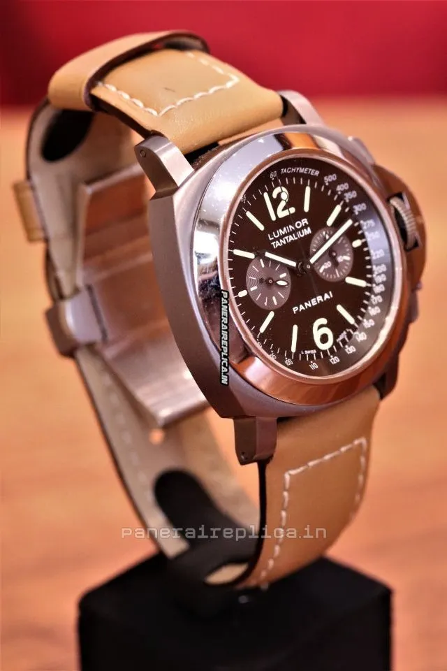 Alternative view of Quality Replica Panerai Special Editions Tantalum Case Mens/unisex Manual Winding Watch