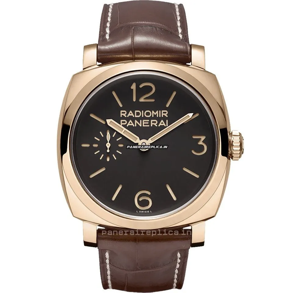 Suitable Fake Panerai Special Editions 47mm Rose Gold Case Mens/unisex Manual Winding Watch