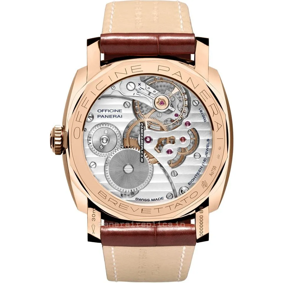 Alternative view of Suitable Fake Panerai Special Editions 47mm Rose Gold Case Mens/unisex Manual Winding Watch