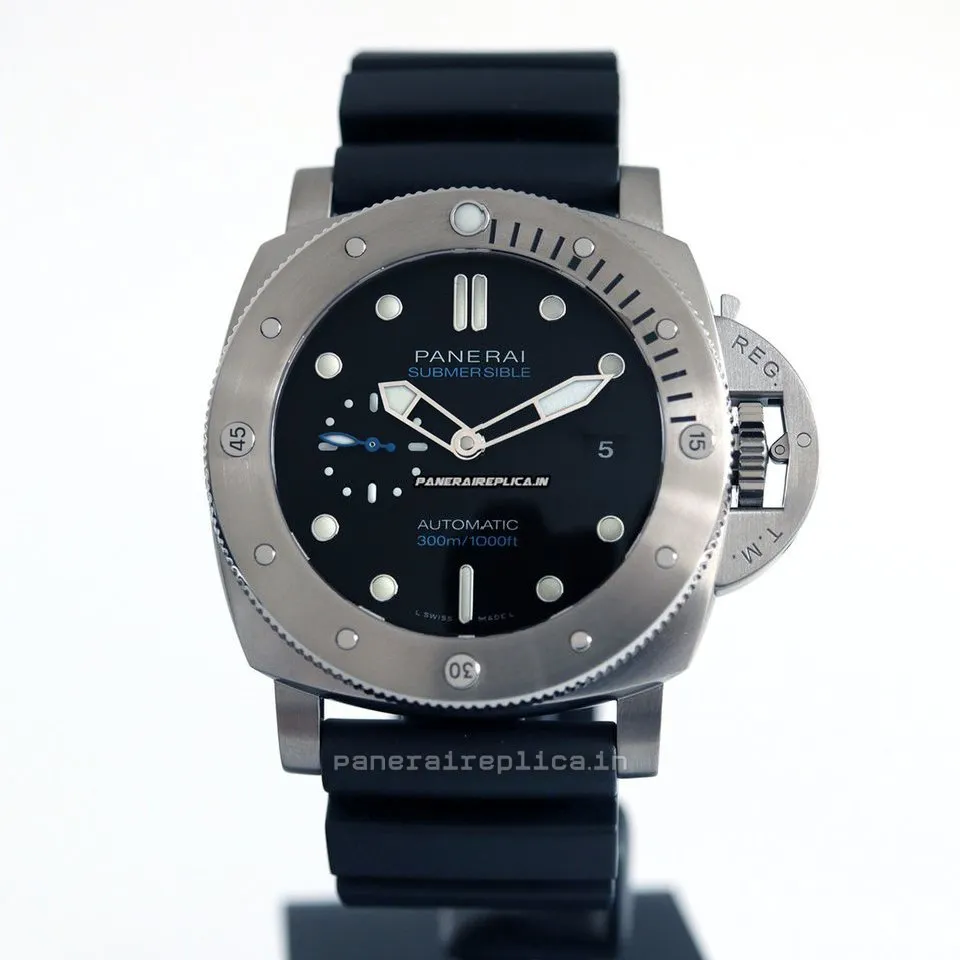 Alternative view of Durable Replica Panerai Luminor Submersible 47mm Titanium Case Mens/unisex Automatic Watch