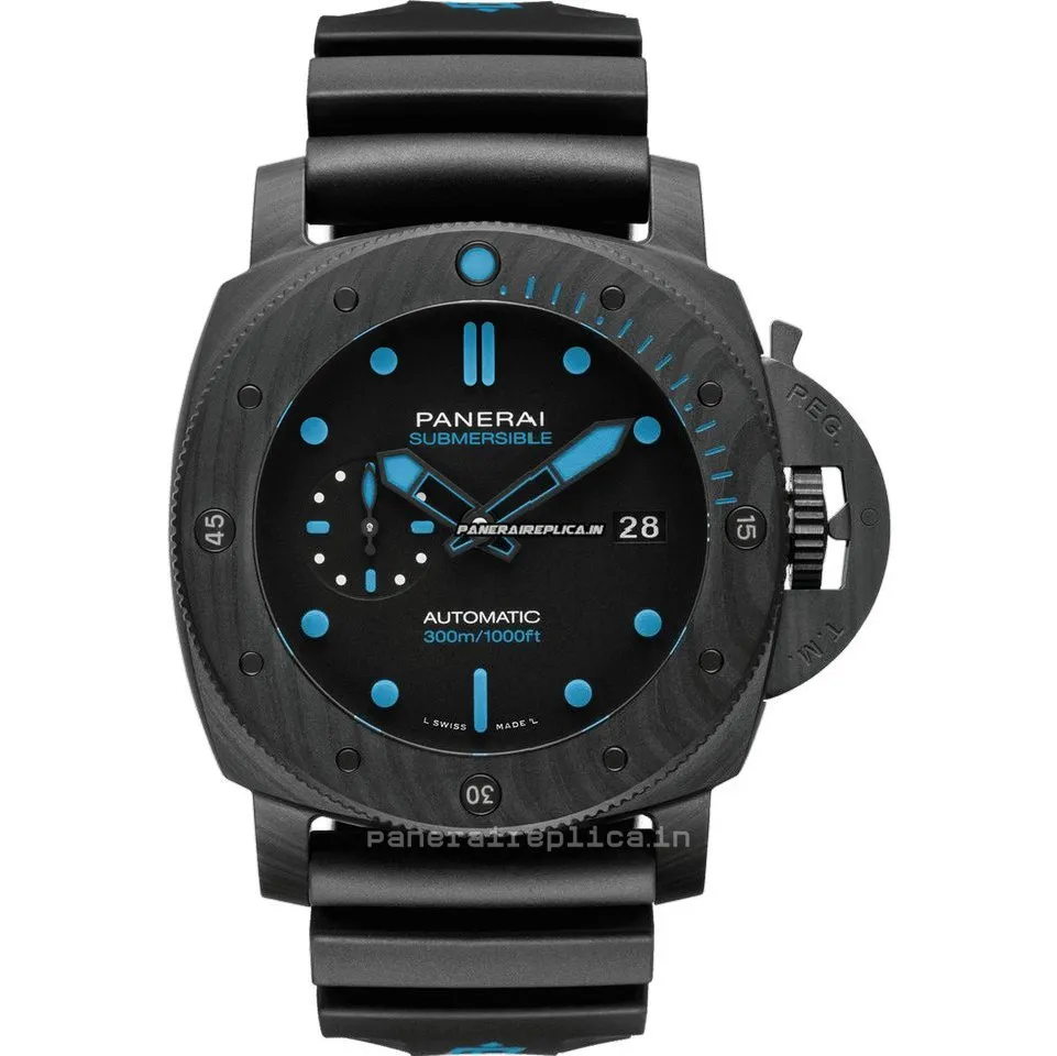 Superior Clone Panerai Luminor Gmt Automatic 47mm Carbon Case Mens/unisex Automatic Watch