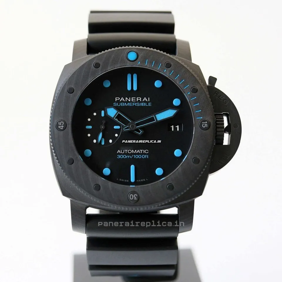 Alternative view of Superior Clone Panerai Luminor Gmt Automatic 47mm Carbon Case Mens/unisex Automatic Watch