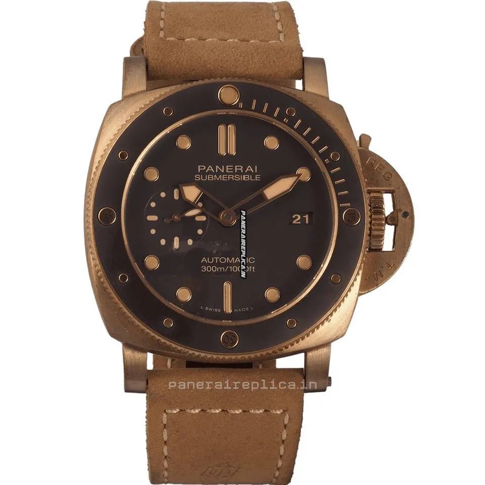 Great Fake Panerai Luminor Submersible 47mm Bronze Case Mens/unisex Automatic Watch