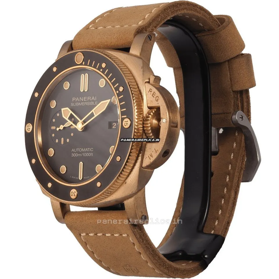 Alternative view of Great Fake Panerai Luminor Submersible 47mm Bronze Case Mens/unisex Automatic Watch