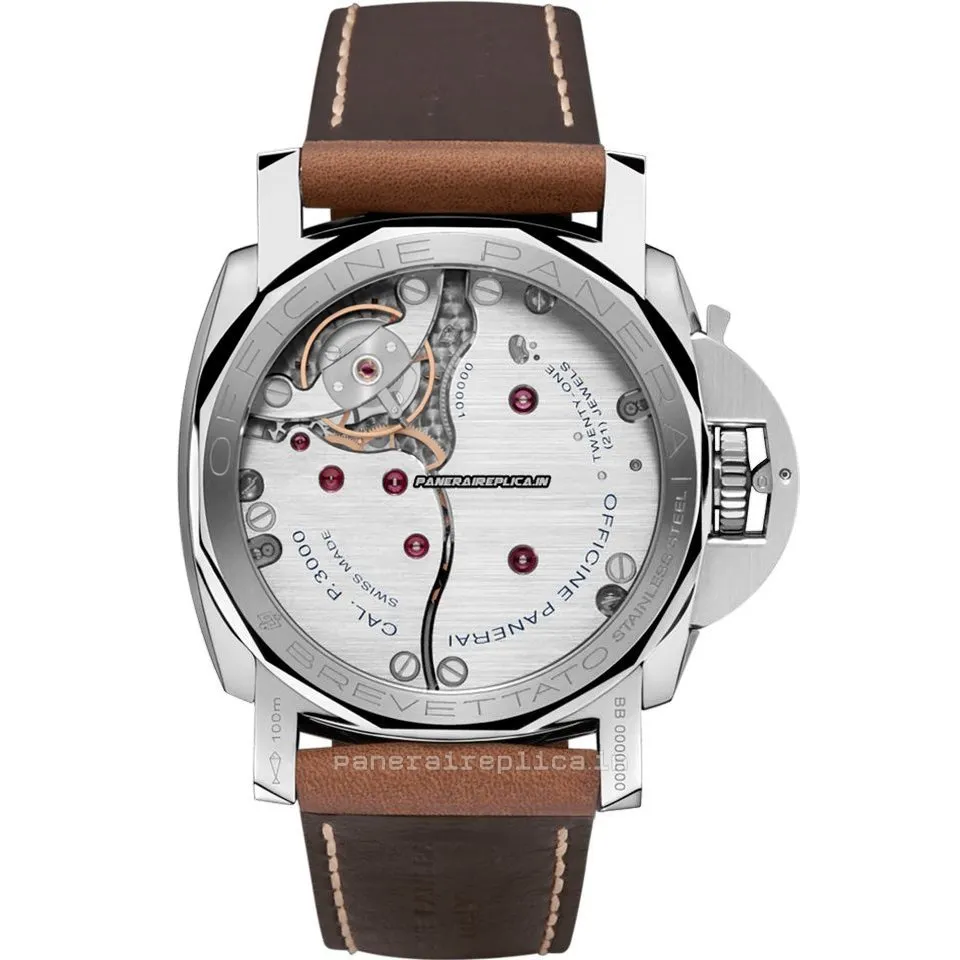 Alternative view of Top Copy Panerai Luminor 1950 47mm Steel Case Mens/unisex Manual Winding Watch