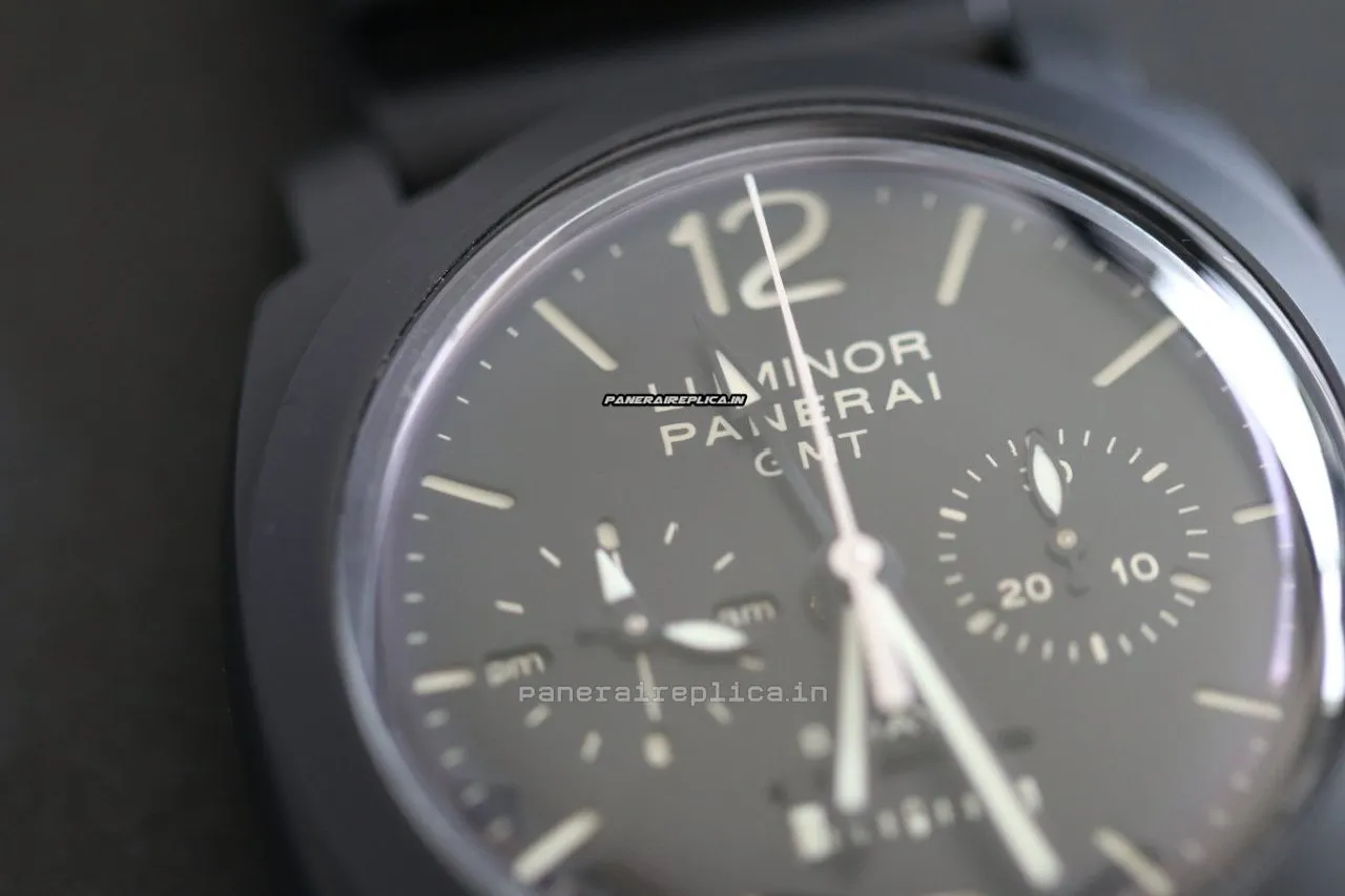 Alternative view of Durable Fake Panerai Luminor 1950 44mm Ceramic Case Mens/unisex Manual Winding Watch