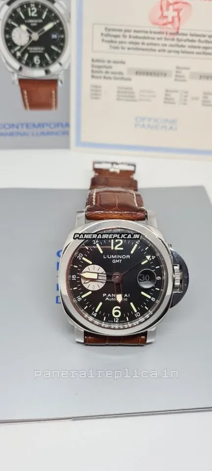 Mind-boggling Imitation Panerai Luminor Gmt Automatic 44mm Steel Case Mens/unisex Automatic Watch