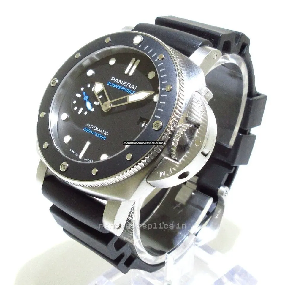 Alternative view of Mind-boggling Copy Panerai Luminor Submersible 52x43mm Steel Case Mens/unisex Automatic Watch