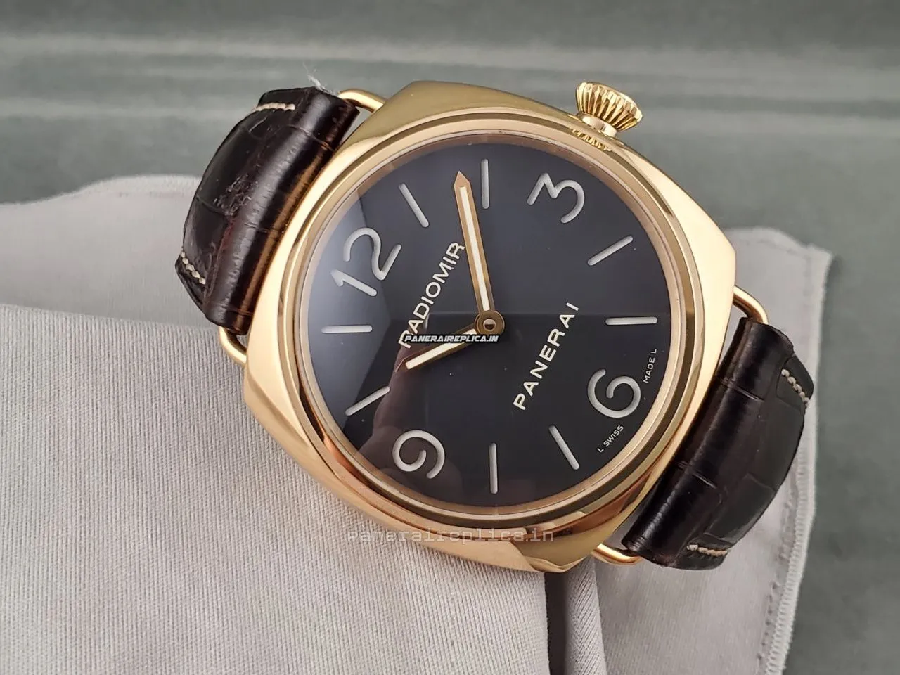 Alternative view of Ideal Copies Panerai Radiomir 45mm Rose Gold Case Mens/unisex Manual Winding Watch