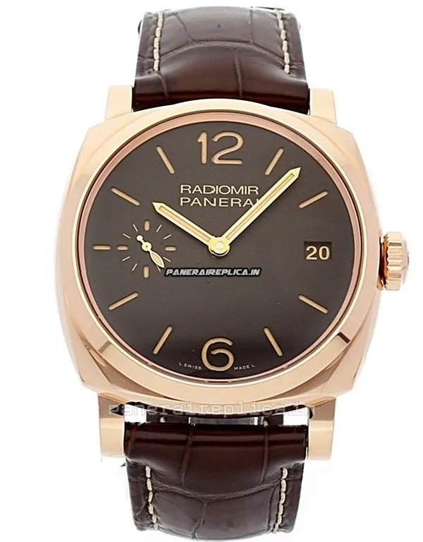 Aaa Replicas Panerai Radiomir 1940 47mm Red Gold Case Mens/unisex Manual Winding Watch