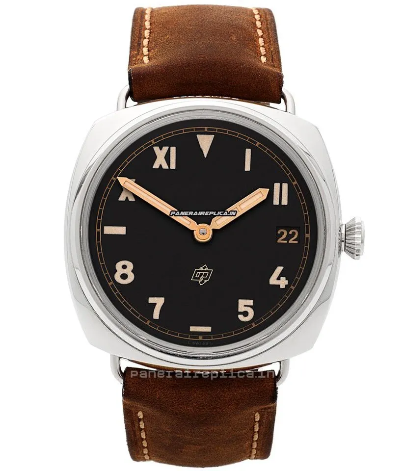 Fine Replica Panerai Radiomir 3 Days Gmt 47mm Steel Case Manual Winding Watch