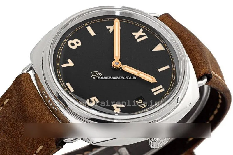 Alternative view of Fine Replica Panerai Radiomir 3 Days Gmt 47mm Steel Case Manual Winding Watch