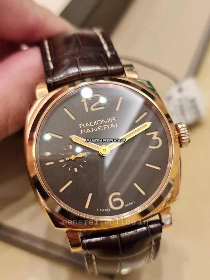Stylish Replicas Panerai Radiomir 1940 42mm Rose Gold Case Manual Winding Watch