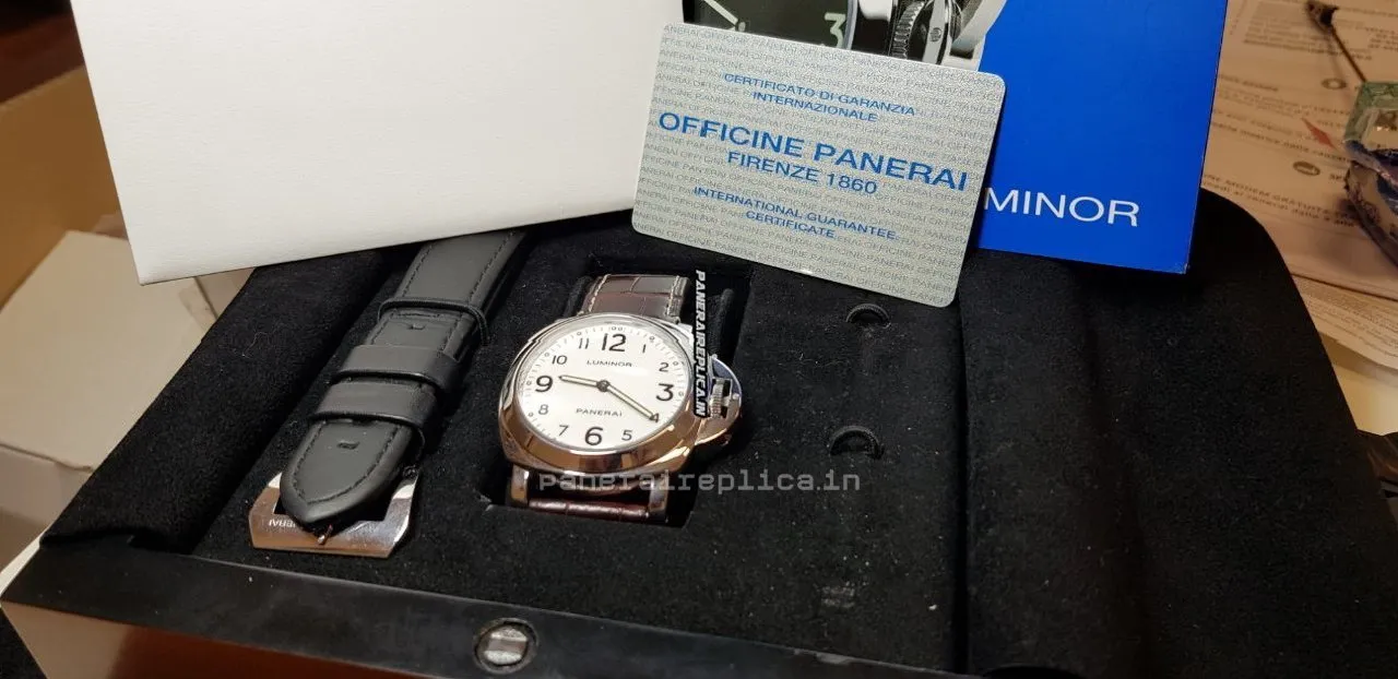 Alternative view of Great Replica Panerai Luminor Base 44mm Steel Case Mens/unisex Manual Winding Watch