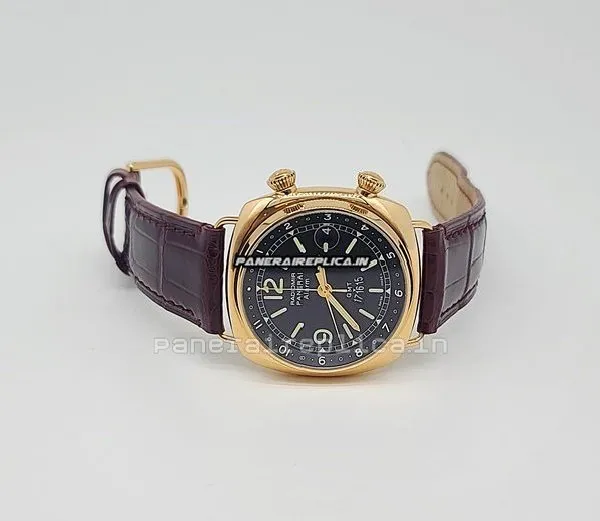 Alternative view of Lovely Replica Panerai Radiomir Gmt 42mm Rose Gold Case Mens/unisex Automatic Watch