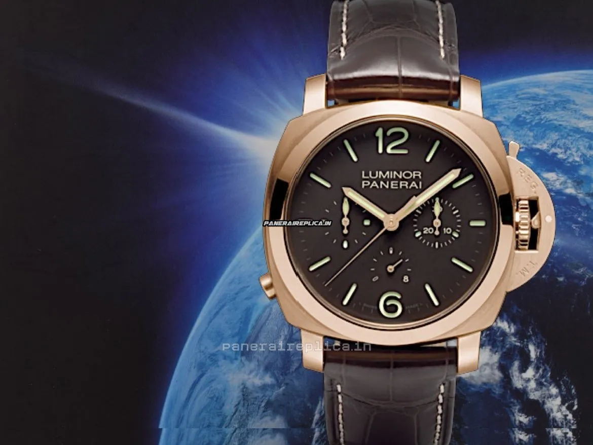 Perfect Replicas Panerai Special Editions 44mm Rose Gold Case Manual Winding Watch