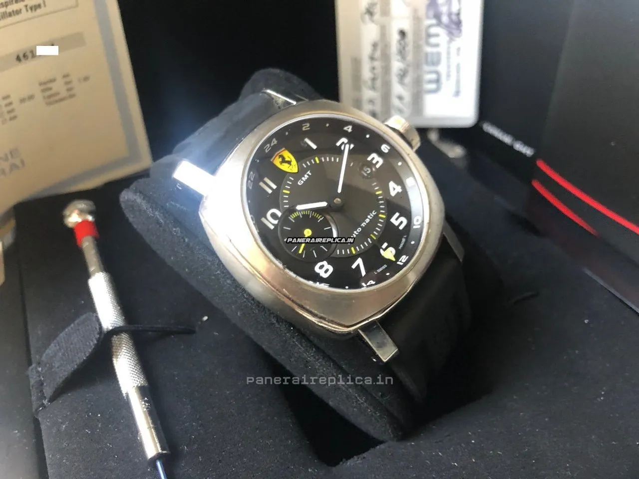 Wonderful Fake Panerai Ferrari 45mm Steel Case Mens/unisex Automatic Watch