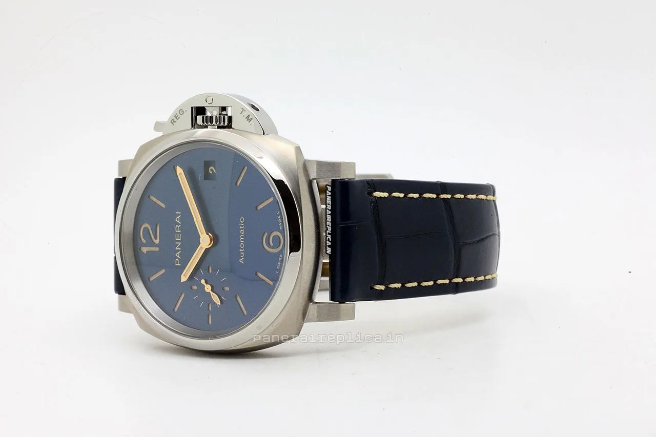 Alternative view of Trustworthy Replica Panerai Luminor Due 38mm Titanium Case Automatic Watch