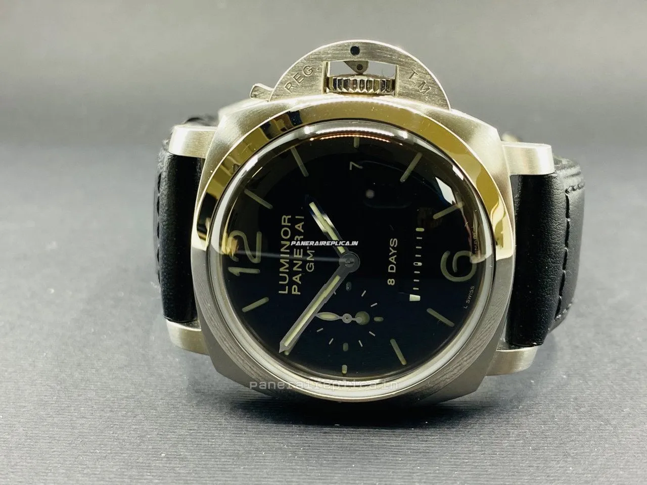 High-end Copy Panerai Luminor 1950 44mm Steel Case Manual Winding Watch