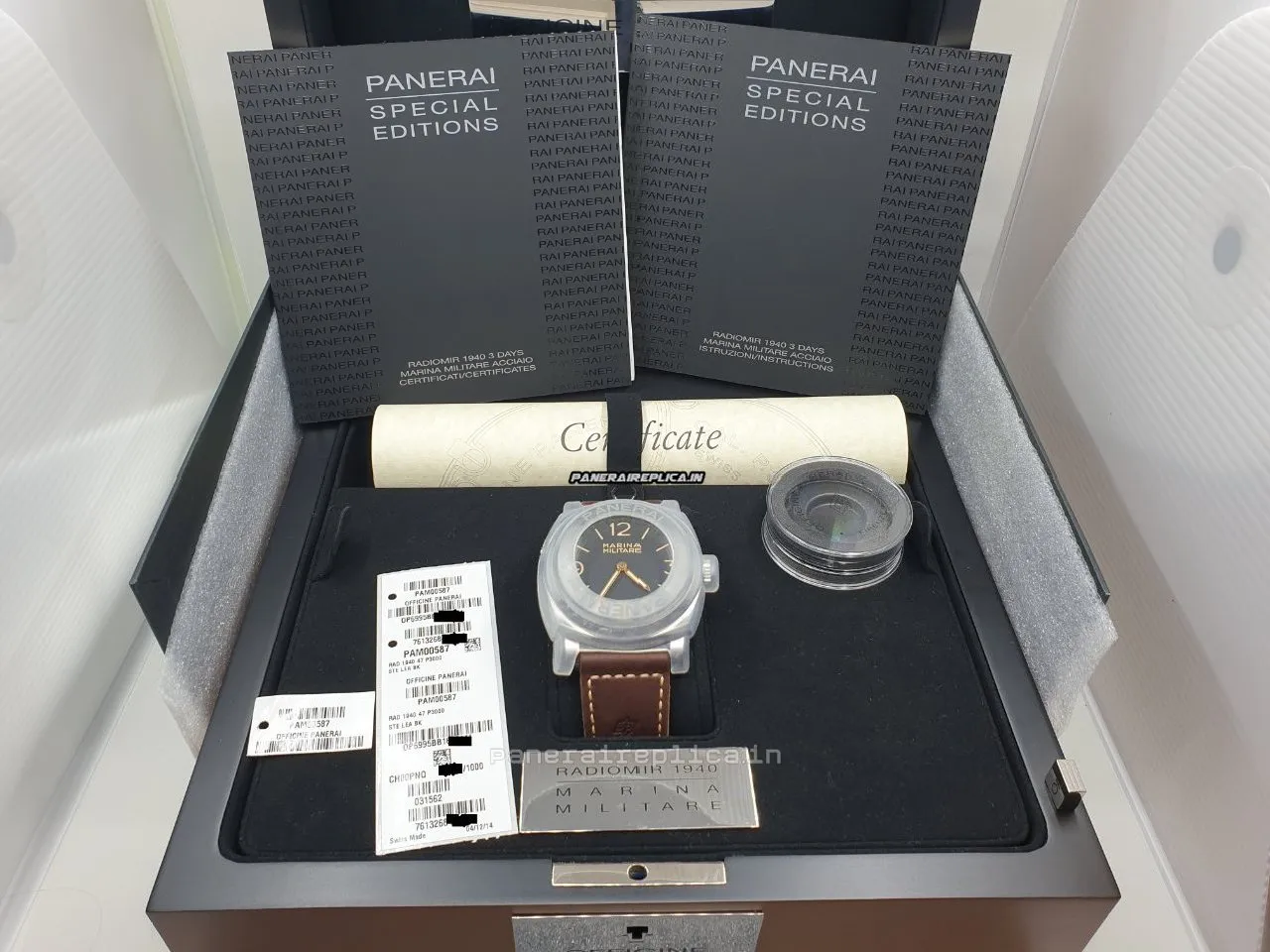 Alternative view of Durable Clone Panerai Special Editions 47mm Steel Case Mens/unisex Manual Winding Watch