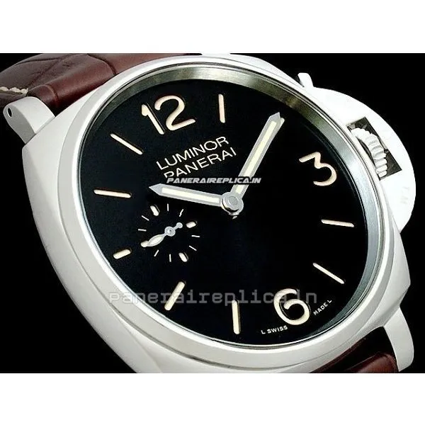 Alternative view of Terrific Replica Panerai Panerai Watches 42x41mm Steel Case Manual Winding Watch