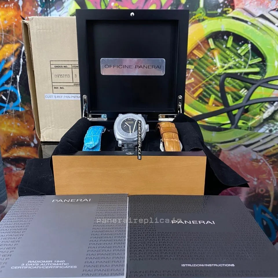 Alternative view of High Quality Fakes Panerai Radiomir 1940 45mm Steel Case Mens/unisex Automatic Watch