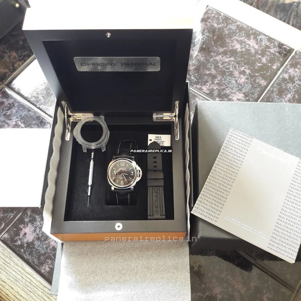 Alternative view of Aaa Replica Panerai Luminor Marina 44mm Steel Case Mens/unisex Manual Winding Watch